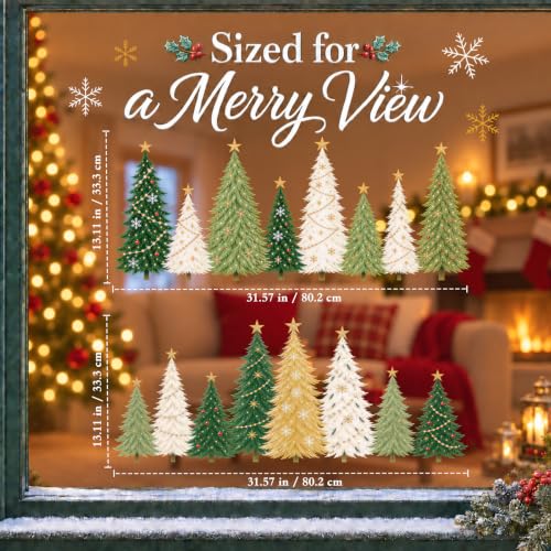 Christmas Window Clings Decor (Christmas Tree)