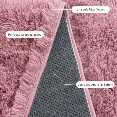 Rugs for Living Room 8x10 (8' x 10' (Rectangular) / Blush)