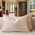 Velvet Pillow Covers 12x20 Decorative Pillows Pack of 2 Beige (Champagne / 20" x 12" (Pack of 2))