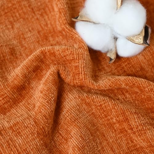 Fall Decorative Throw Pillow Covers 26 X 20 Inches Burnt Orange (26" x 20" (Pack of 2) / Burnt Orange)