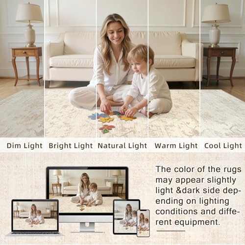 Area Rugs 9x12 Living Room (Beige/Brown / 9' x 12' (Rectangular))