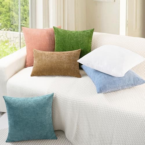 Decorative Couch Throw Pillow Covers 26 X 16 Inches Dusty Pink (26" x 16" (Pack of 2) / Dusty Pink)