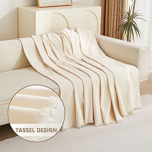 Couch Cover for Pets (71" x 118" / Tassels Edge-beige)