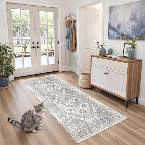 2x5 Rug Runners for Hallways Non Slip (Brown/Beige / 2' x 5' (Runner))