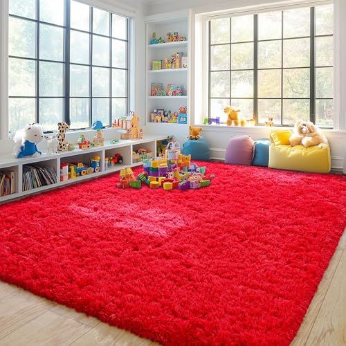 Large Rug for Living Room 6x9 (Red / 6' x 9' (Rectangular))