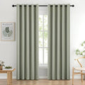 Sage Green Blackout Bedroom Curtains Drapes 84 Inch Long 66"x84" (Sage Green / 66"W x 84"L (Pack of 2))