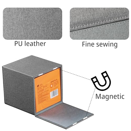 Linen Tissue Box Cover Square (Gray Cloth / Large)