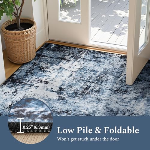 2x3 Entrance Rugs (01-ocean Blue / 2' x 3' (Rectangular))