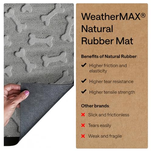 WeatherMAX Door Mat (Light Gray Bones / 35" x 23")
