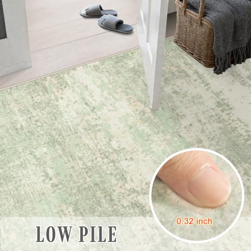 10x14 Area Rug Living Room (Green Cream / 10' x 14' (Rectangular))