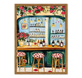 Framed Trendy French Bar Wall Art (Vibrant Bar / 24"L x 16"W)