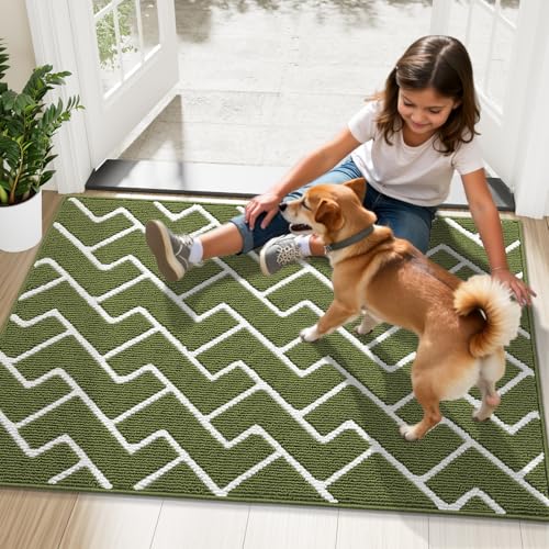 Front Door Mat 40x32 (Green / 40" X 32")
