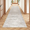 2x8 Runner Rug Non Slip (Brown/Grey/Ivory / 2' x 8' (Runner))