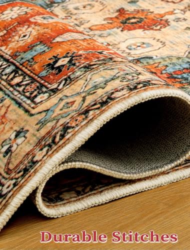 3x10 Washable Non Slip Boho Runner Rug for Hallway (Tribal Medallion/Multi / 3' x 10' (Runner))