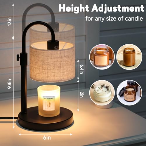 Candle Warmer Lamp with Timer (Linen)
