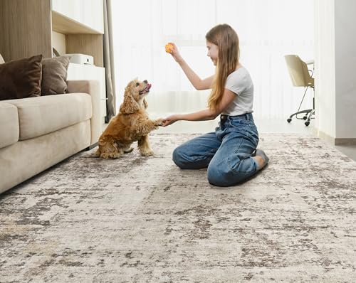 5x7 Area Rug Living Room Rugs (Dark Brown / 5' x 7' (Rectangular))