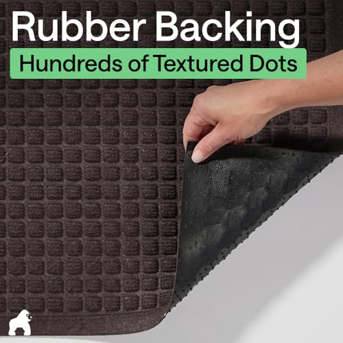 HydroABSORB Door Mat for Indoor Outdoor Use (Coffee / 29" X 17")