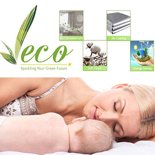 Blackout Draperies Curtains for Kids Room (Stone Blue / 42"W x 54"L (Pack of 2))