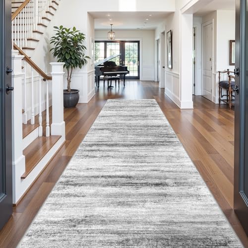 5x12 Runner Rug for Wide Hallway (Grey / 5' x 12' (Runner))