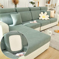 Couch Cushion Covers for Sofa Couch Covers Wear (Texture-green / Medium Back Cover)