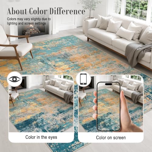 8x10 Area Rug Living Room (Rosy Haze / 8' x 10' (Rectangular))