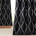 Black Out Curtains 102 inch Long 2 Panels Burg for Living Room (1 - Black / 52"W x 102"L (Pack of 2))