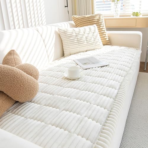 Couch Cover for Dogs Washable Non (White / 27.6X70.9)