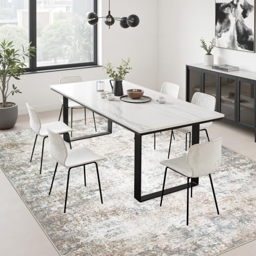 9x12 Area Rug Living Room Rug (Brown Grey / 9' x 12' (Rectangular))