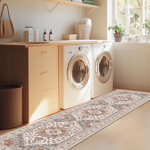 Washable Runner Rug (2' x 8' / Ginger Grey)