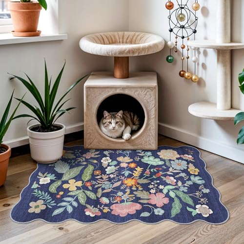 Washable 2x3 Area Rug for Entryway (2' x 3' (Rectangular) / Purple)