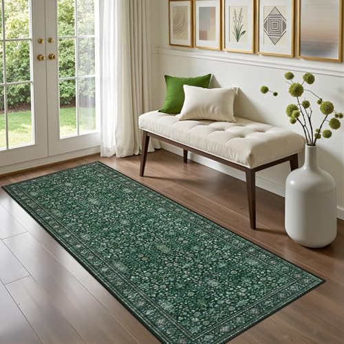 Hallway Runner Rug (Deep Green / 2'6" x 8' (Runner))