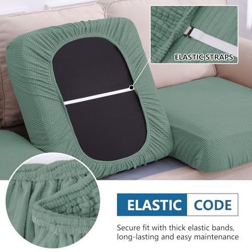 Waterproof Couch Cushion Covers for Pets (Green / Backrest L)