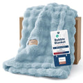 Cloud Bubble Soft Throw Blanket for Couch (Light Blue / Throw (50" X 60"))
