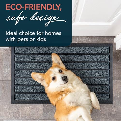 Extra Durable Door Mat Outside Entrance (30" x 17" (Rectangular) / Bright Blue)