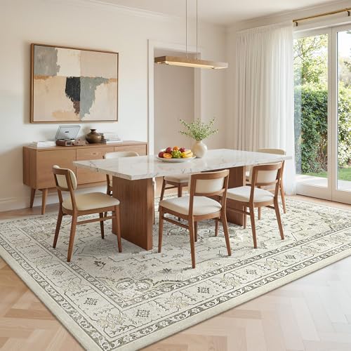 6x9 Area Rugs for Living Room (Beige / 6' x 9' (Rectangular))