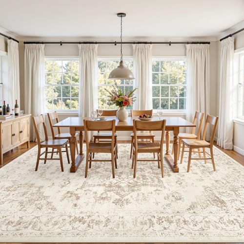 6x9 Area Rugs Living Room (Beige/Ivory / 6' x 9' (Rectangular))