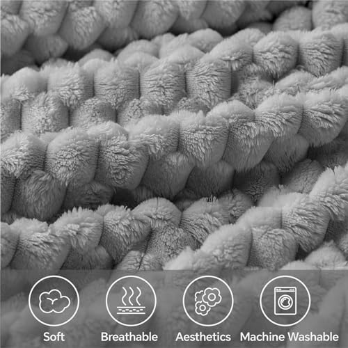 Grey Twin Blanket for Couch (Grey / Twin(60"x80"))