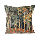 Rustic Autumn Forest Pillow Covers 18x18 Double (Forest-orange -01 / 18" x 18" (Pack of 1))