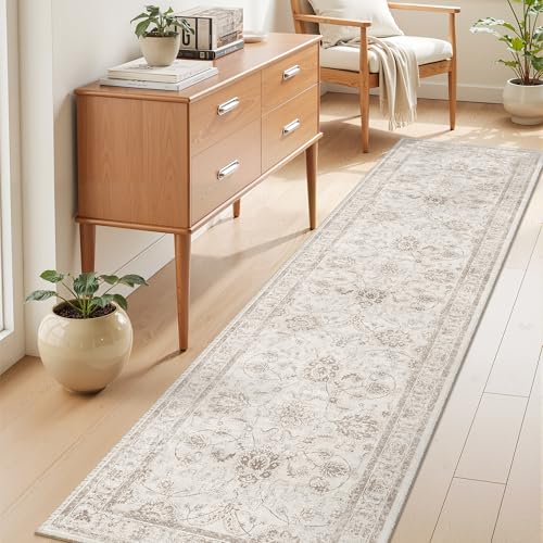 Rug Runner for Hallway 2.5x8 (Brown/Ivory / 2'6" x 8' (Runner))