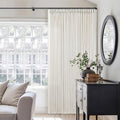 Memory Shape Trained Pinch Pleated Linen Curtains 100 Inches Long (Natural / 40"W x 100"L (Pack of 2))