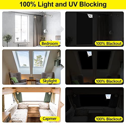 100% Blackout Curtains 2 Pack (Black / 57"W x 118"H (Pack of 2))