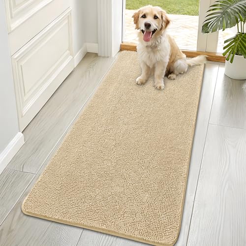 Dog Door Mat for Muddy Paws 70x35 (Sand / 70" X 35")