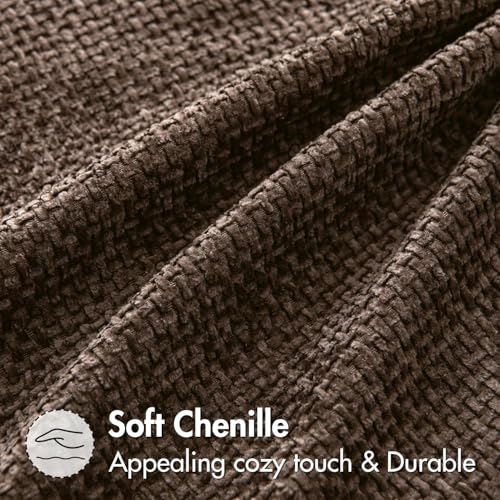 Decorative Lumbar Throw Pillow Covers 12x20 Inch Dark Brown 2 Pack (20" x 12" (Pack of 2) / Dark Brown)