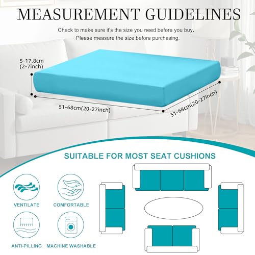 12 Pcs Outdoor Cushion Covers (Sky Blue / 12PCS)