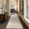 2x6 Washable Runner Rug (Natural Beige / 2' x 6' (Runner))