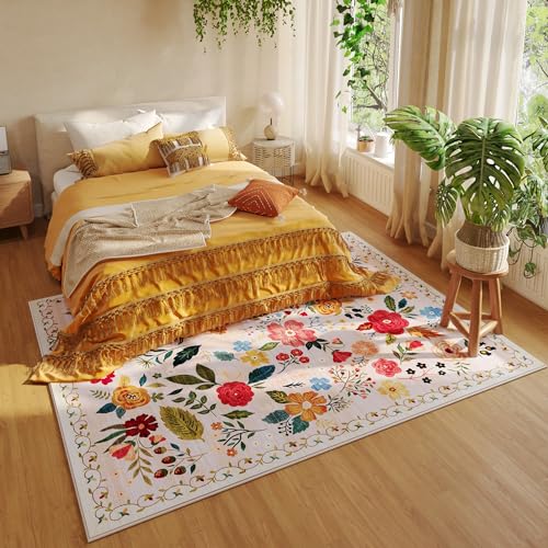 Area Rug 9x12 Washable (Beige / 9' x 12' (Rectangular))