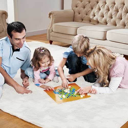 Large Area Rugs for Living Room (Cream White / 6' x 9' (Rectangular))
