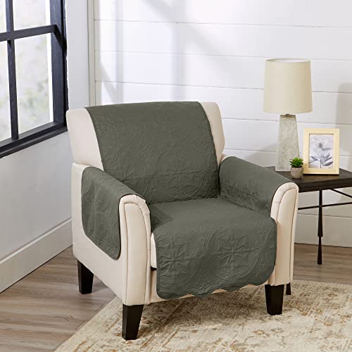 Reversible Chair Cover (Chair / Sage Green / Light Gray)