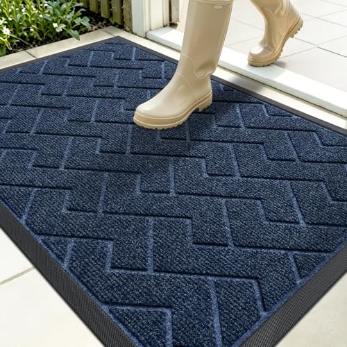 Front Door Mat Outside 35x23 (Blue / 35" x 23")