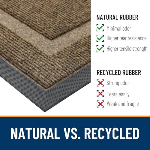 Front Door Mat Outside 33x21 (Brown / 33" x 21")